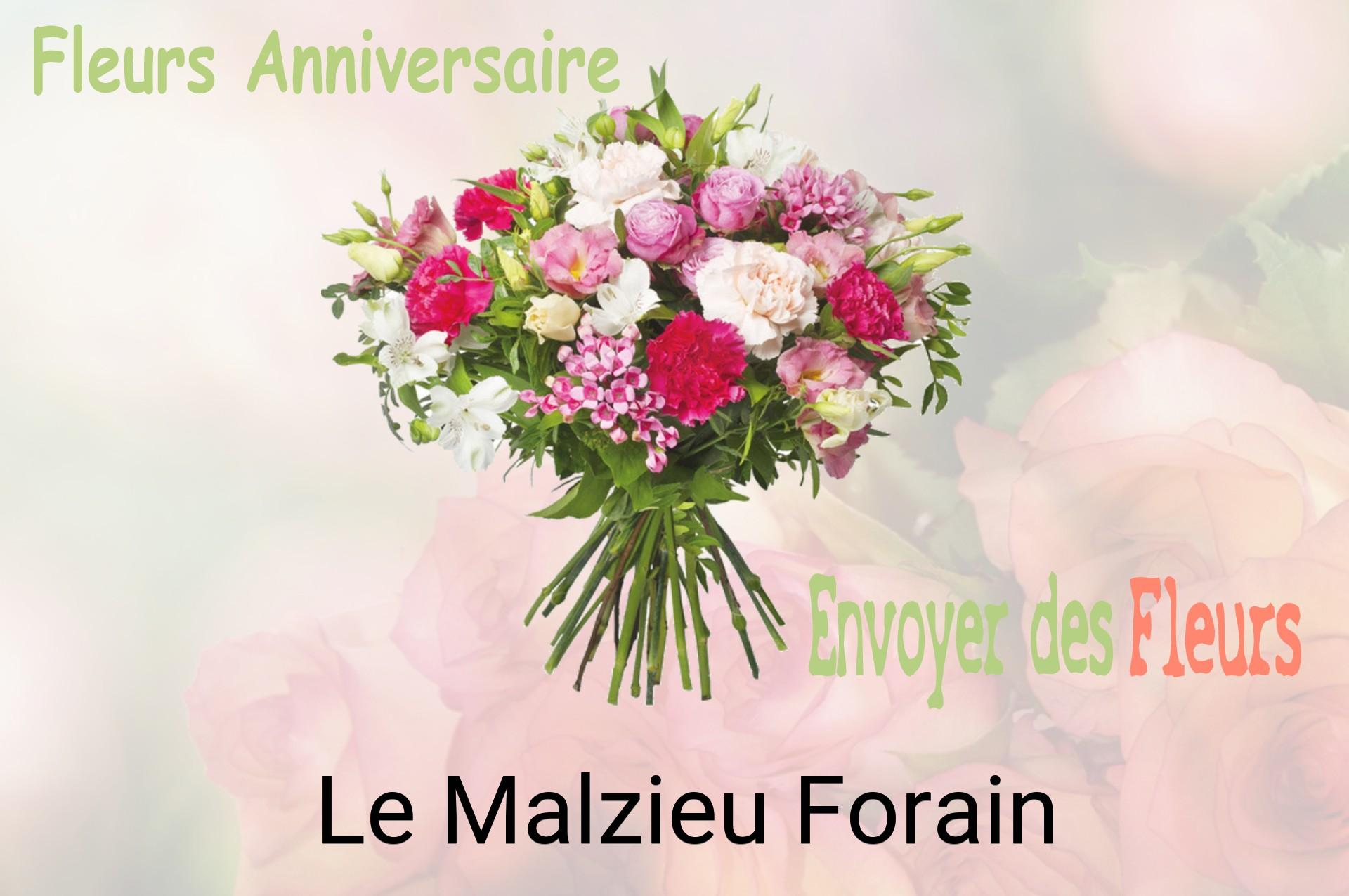 Bouquet de fleurs d’anniversaire livré à Le Malzieu-Forain